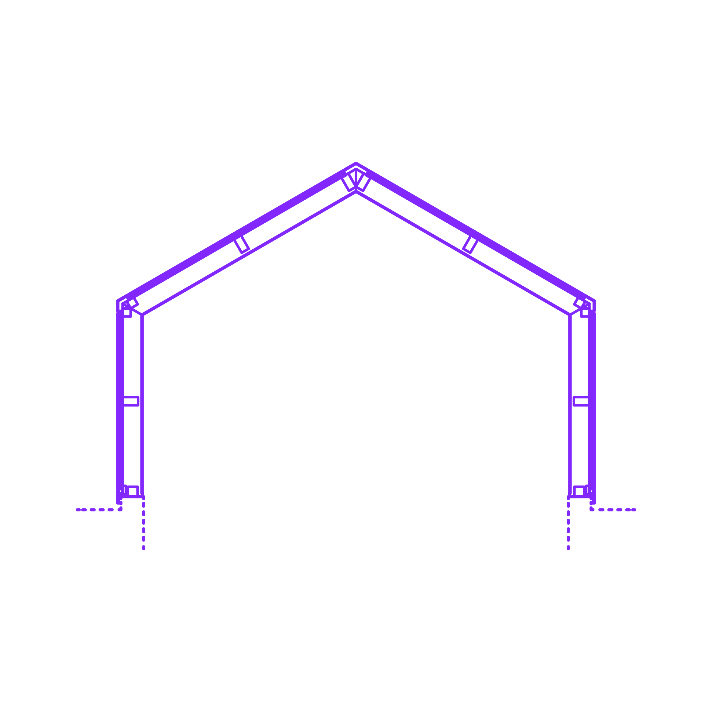 Buildings Skylights Walkway Gabled Sketch Style Svg Vector Free Vectors